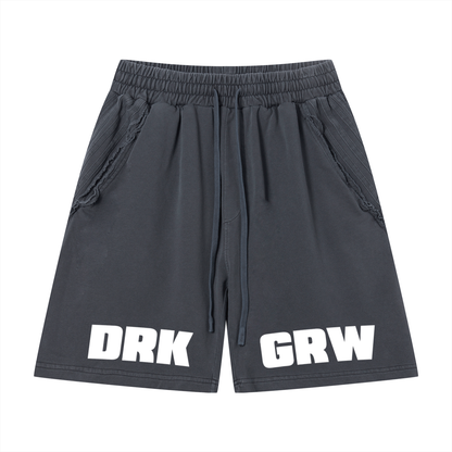 Dark Raw Edge Shorts