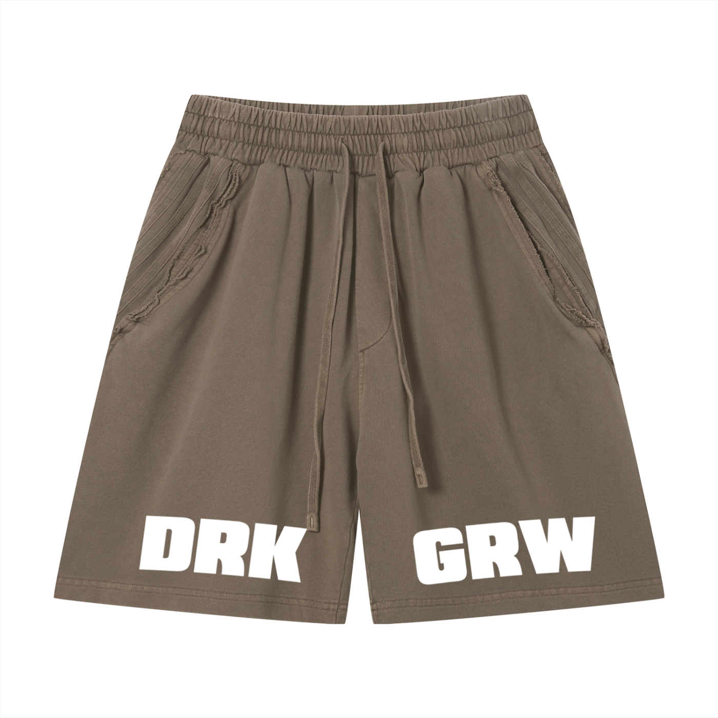 Dark Raw Edge Shorts