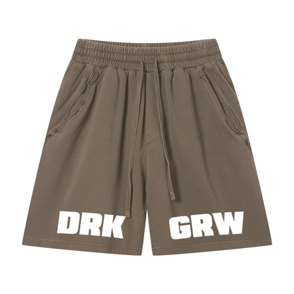 Dark Raw Edge Shorts
