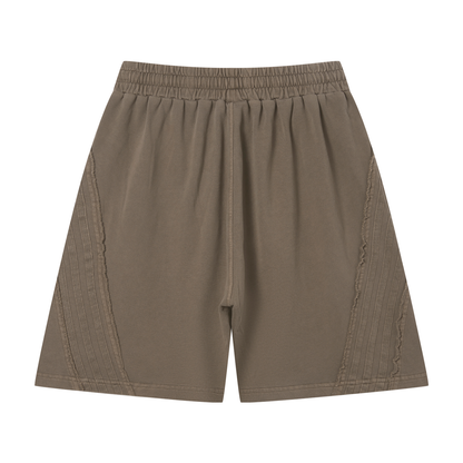 Dark Raw Edge Shorts
