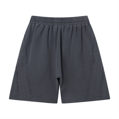 Dark Raw Edge Shorts