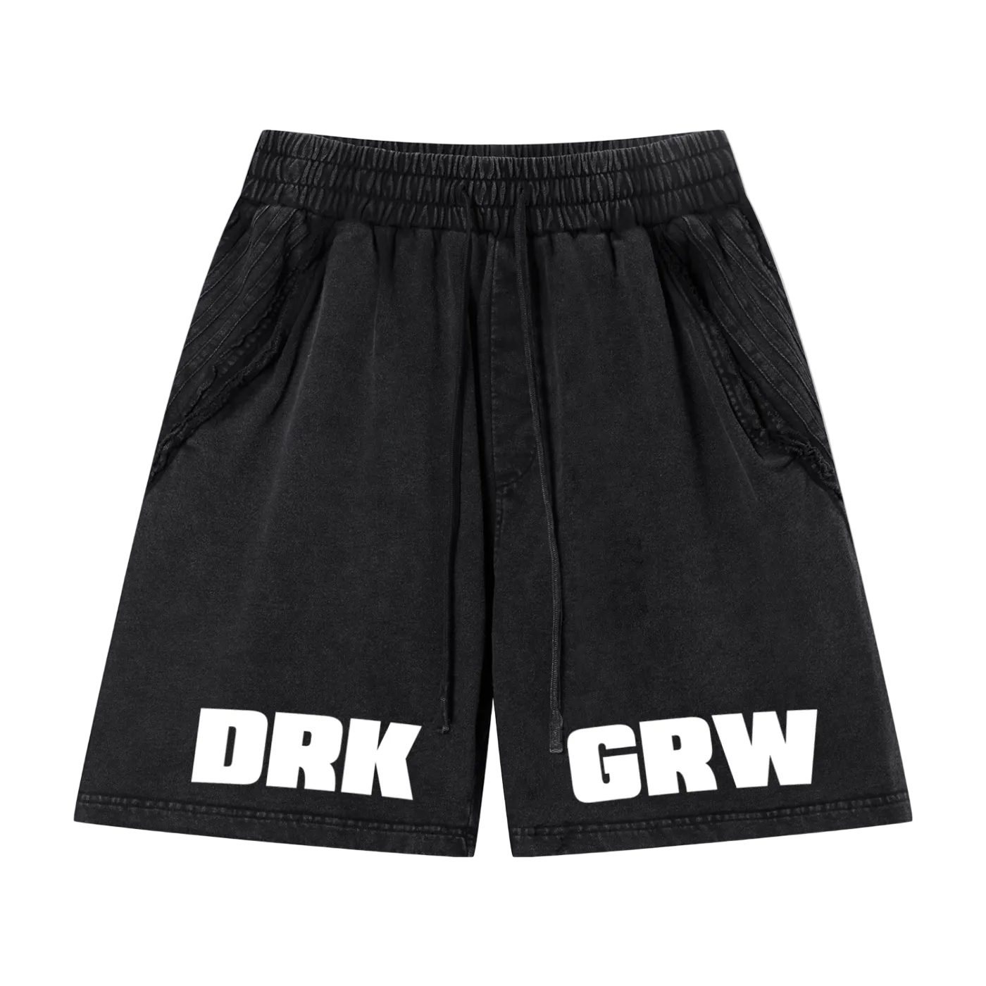 Dark Raw Edge Shorts