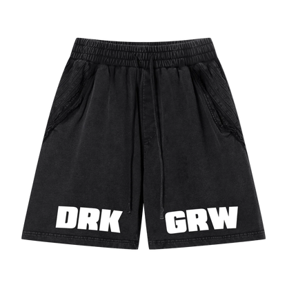 Dark Raw Edge Shorts