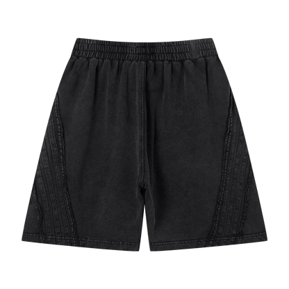 Dark Raw Edge Shorts