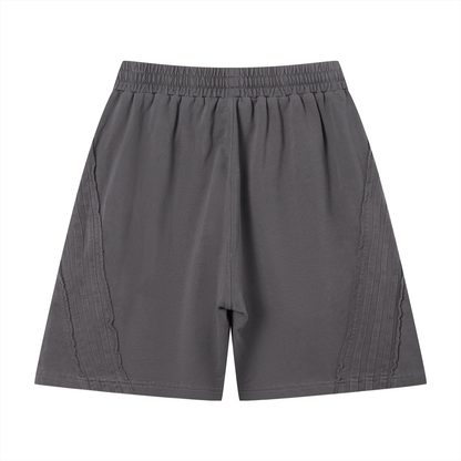 Dark Raw Edge Shorts