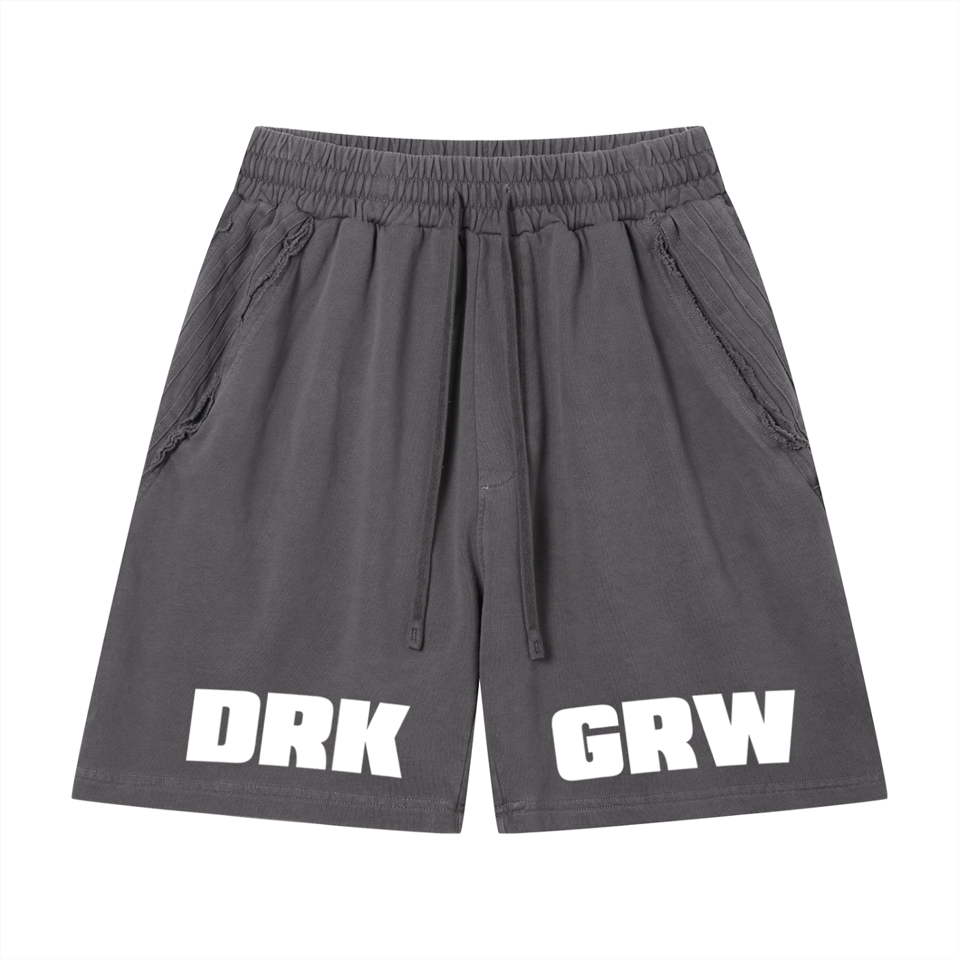 Dark Raw Edge Shorts